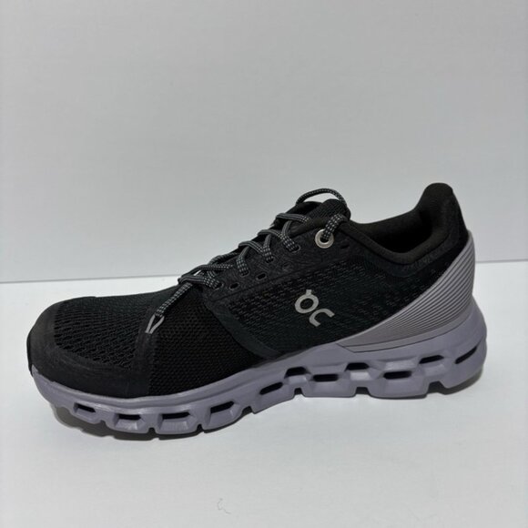 On Women’s Cloudstratus Black/Lilac Running Shoes, Size 7 M - Picture 2 of 7